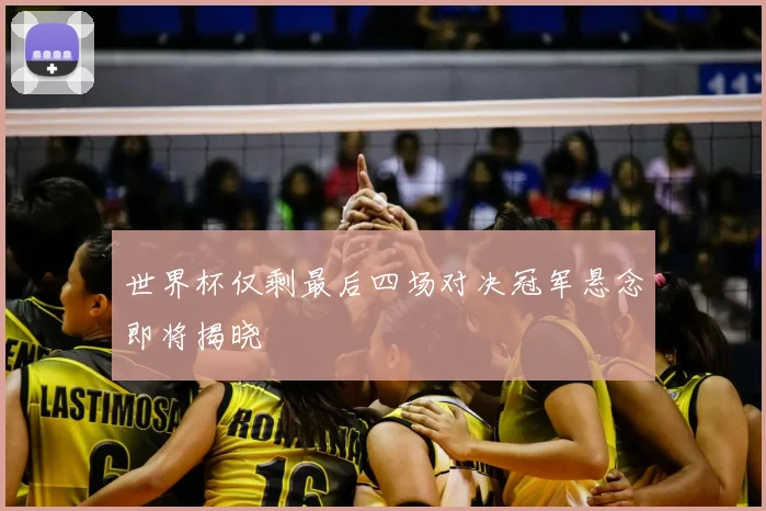 世界杯仅剩最后四场对决冠军悬念即将揭晓